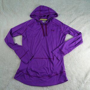 Under Armour Violet Heat Gear SemiFitted Hoodie Md
